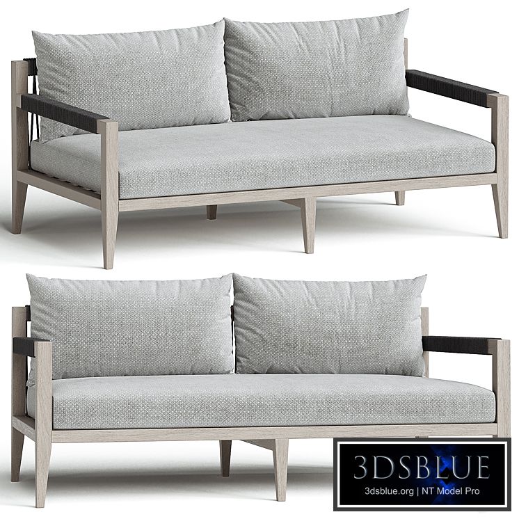 Outdoor sofa Sherwood, Faye Ash/Weathered Gray