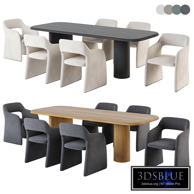 CAMERICH Echo Petite Chair. Archer Dining Table.