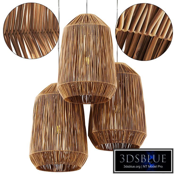 Lamp wicker n42
