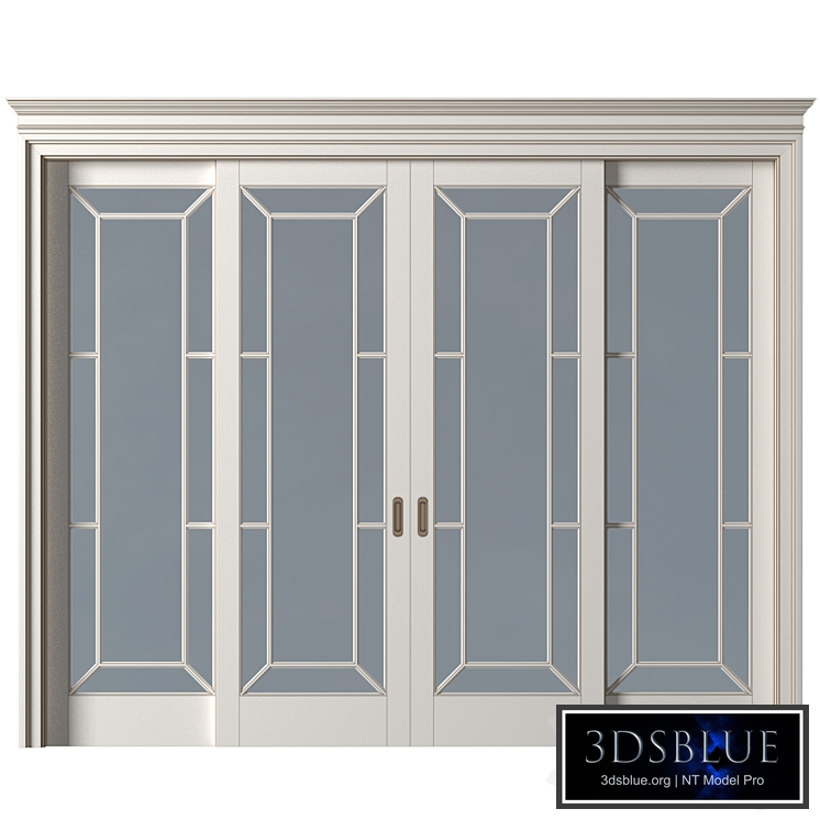 Interior sliding doors in classic style. French Art Deco Sliding Folding Modern Doors Glass