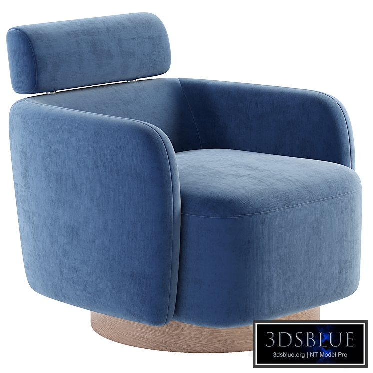 Luna Swivel Accent Chair With Adjustable Backrest