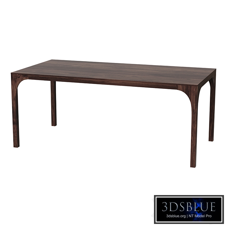 Dining table AQUA VIRGO DARK BROWN DINING TABLE