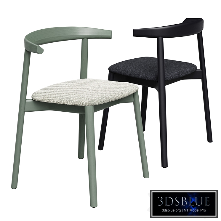 ANDO CHAIR UPHOLSTERED by De La Espada