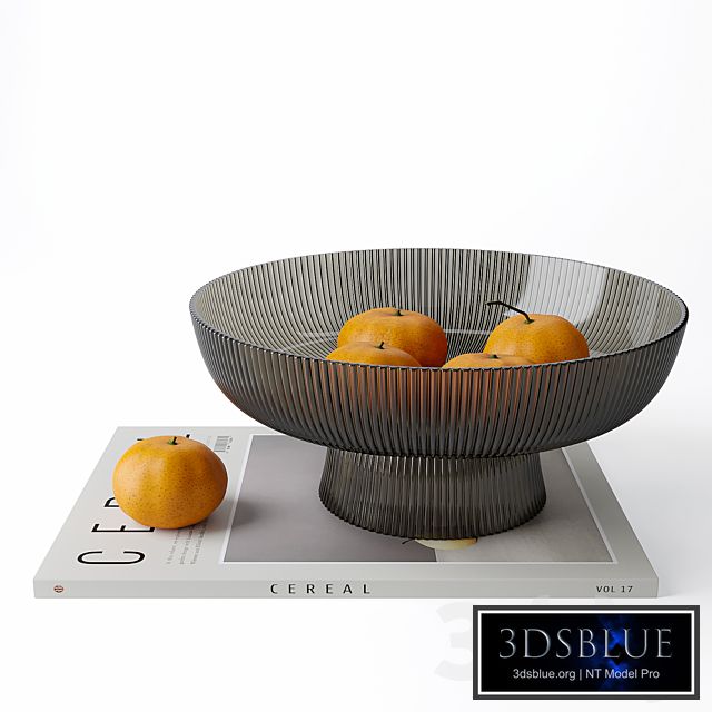 Navaris Glass Fruit Bowl