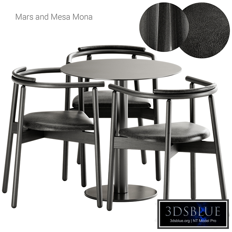 Mars Armchair by Branca Lisboa and Mesa Mona Table by Diabla
