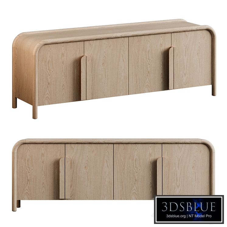 Crate&Barrel | Annie Natural Storage Media Credenza by Leanne Ford