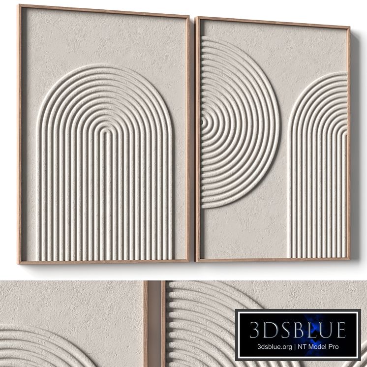 Relief artwork - 3d art wall decor - Panels