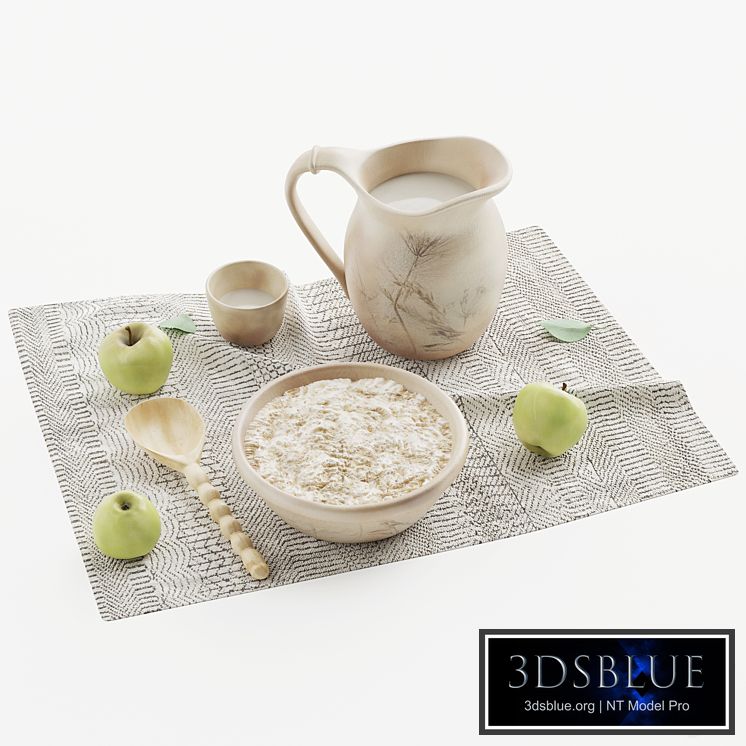 Decorative set Simple Russian food