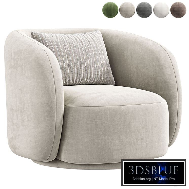 Poole Swivel Lounge Chair By Poly Bark