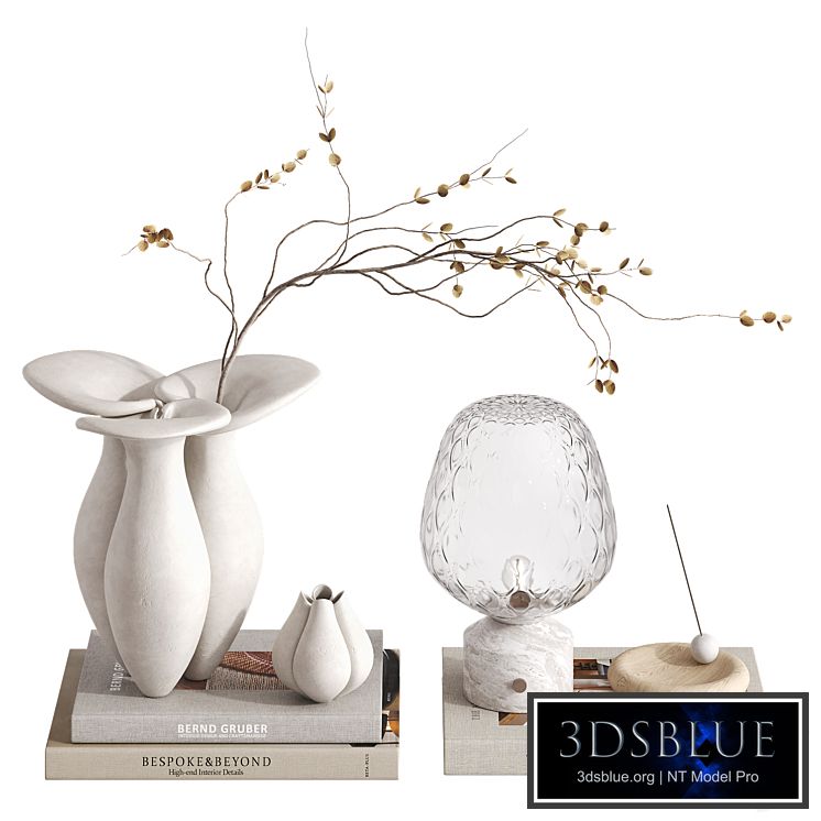 Decorative set with Lily Vase