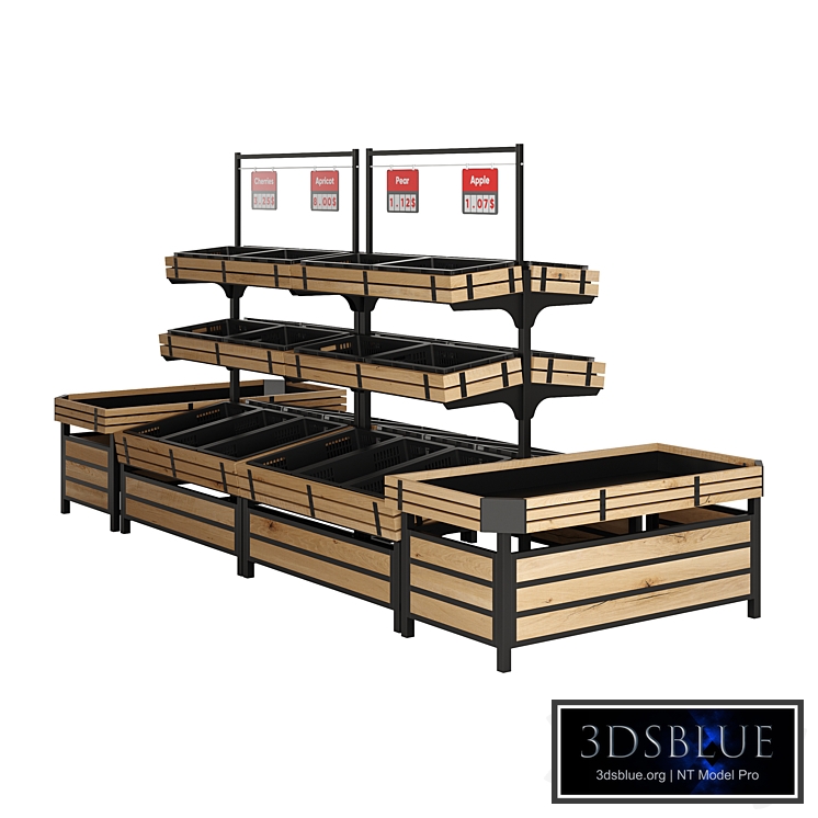 Shelves for Vegetables And Fruits Set 01 by Highbright Retail Solutions