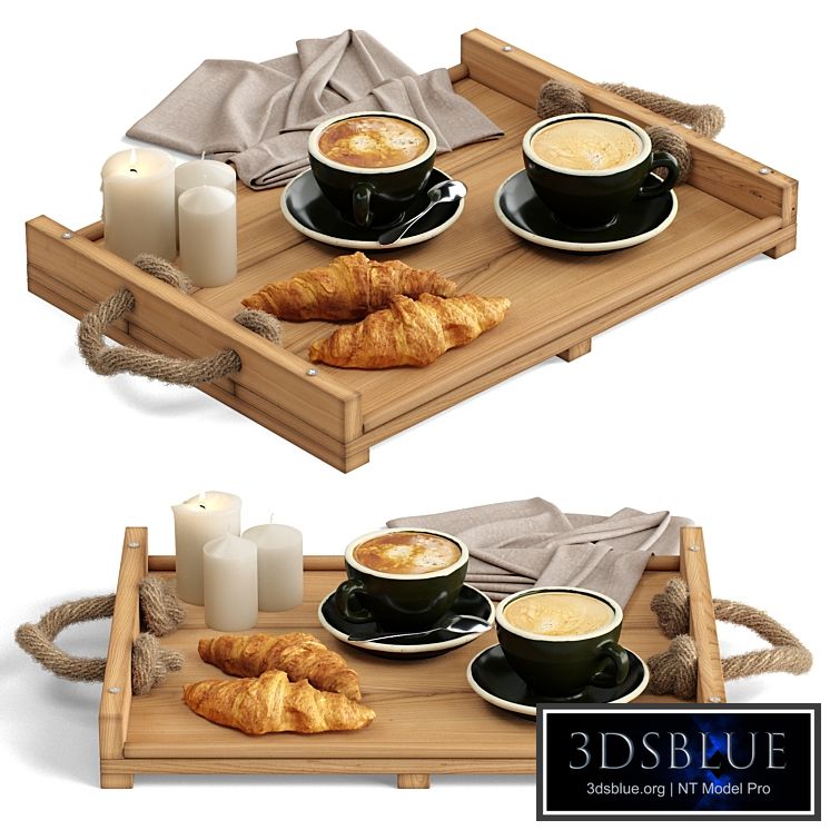 Decorative set 31 Coffee and croissants