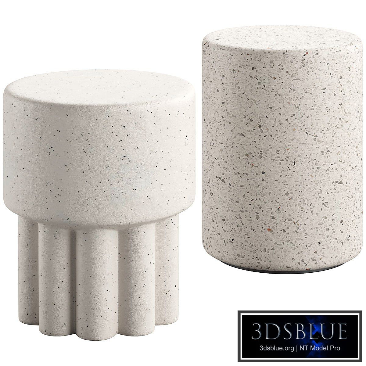 Mila Scallop Stool and Made Goods Castiel Stool