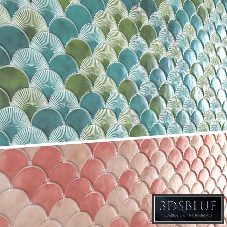 Radial Fish Scale Tiles