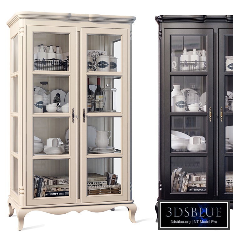 Cabinet / showcase with glass Beatrice Marc Aurele