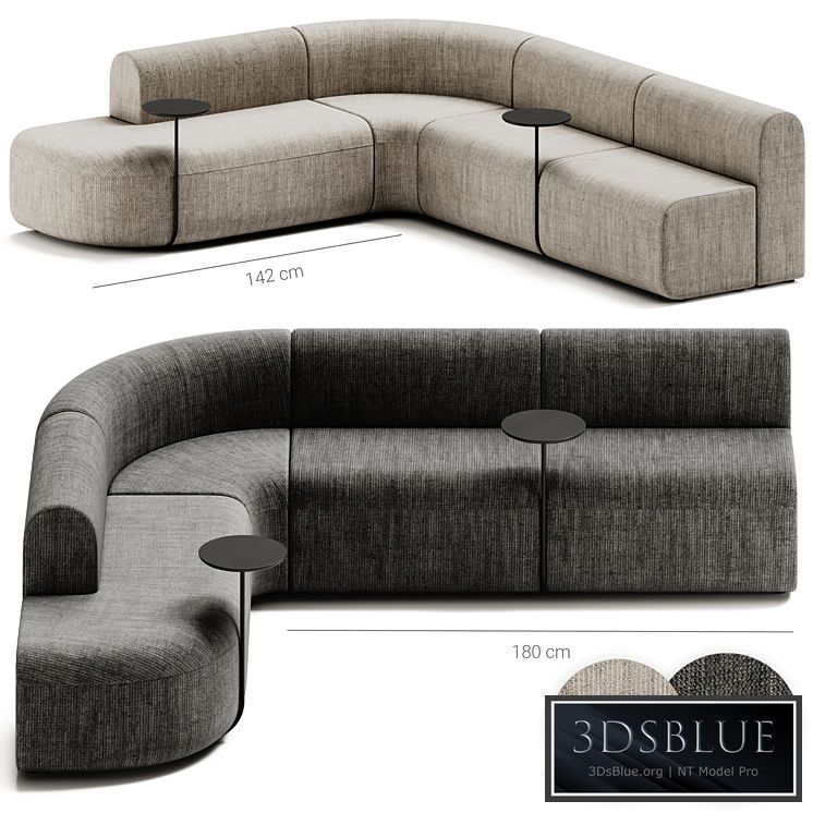 ARTIKO Sectional modular fabric sofa AT 16 by MDD