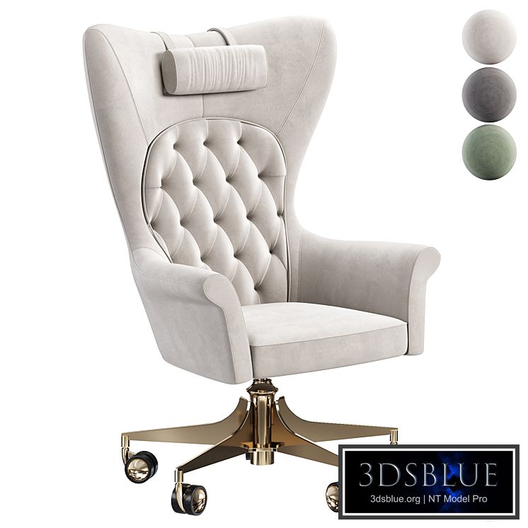 YORK SWIVEL ARMCHAIR by Visionnaire