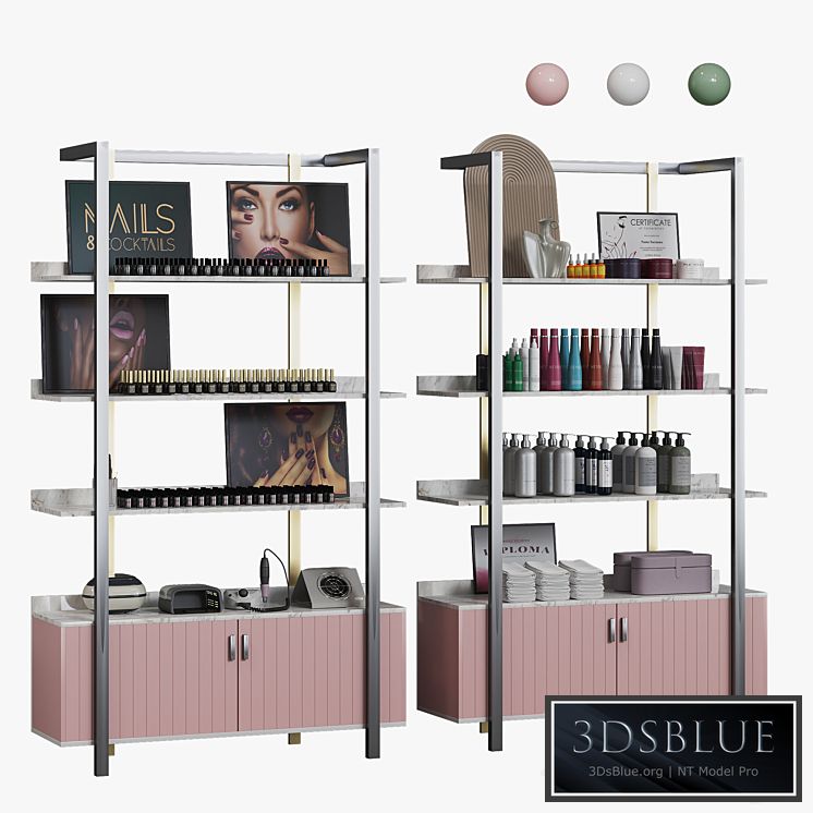 Display rack for cosmetic products