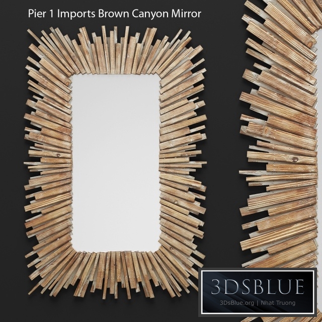 Mirror Pier 1 Imports Canyon, mirror, wall decor, plank panels, wooden decor, boards, wooden wall, panel, slats, natural decor, eco design