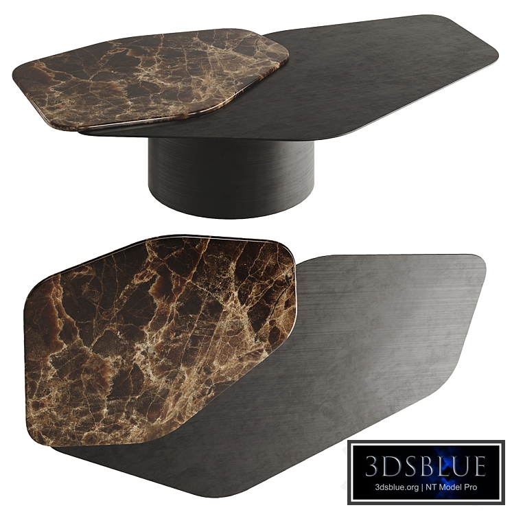 Rugiano Incanto Central Metal Brass Table