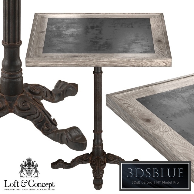 RESTAURANT TABLE SQUARE METAL SHEET II