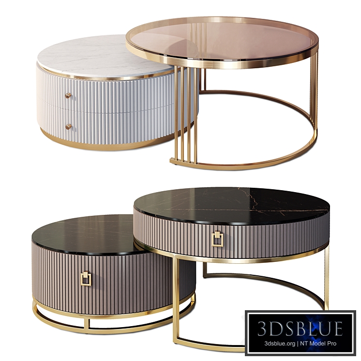 Round coffee table Art Deco Decor Diva