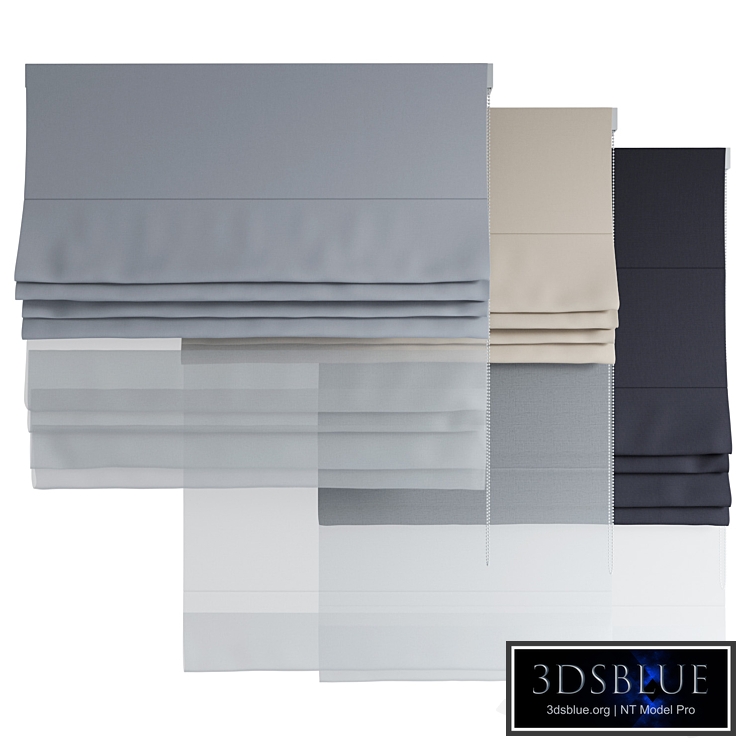 Roman Curtains 108 | Dual Roman Shades | Dekoria | Day and Night