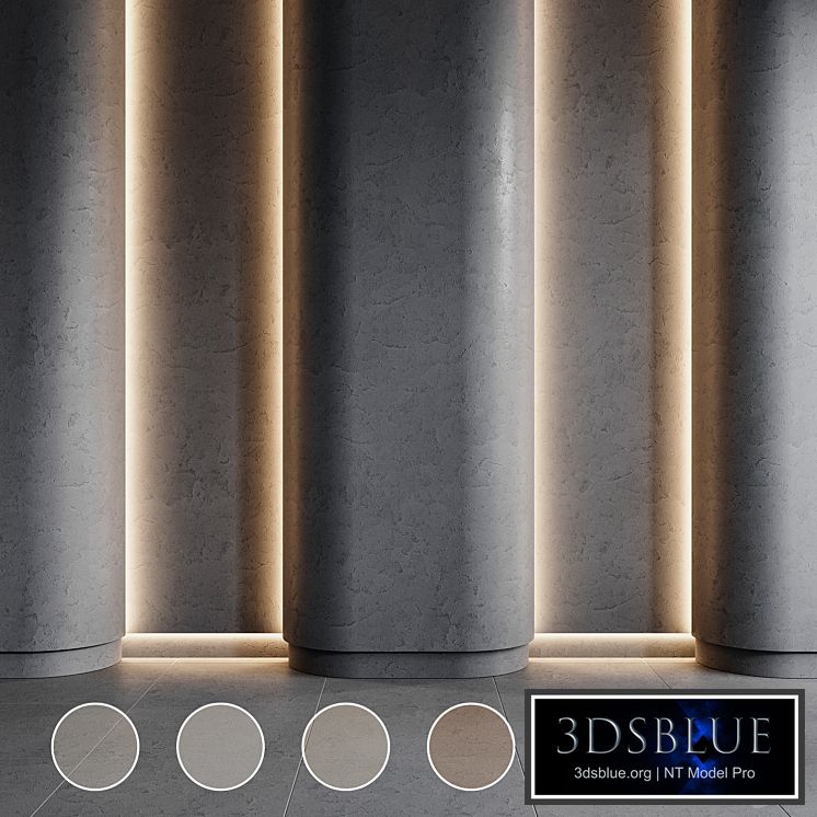 concrete set | decorative plaster | 2