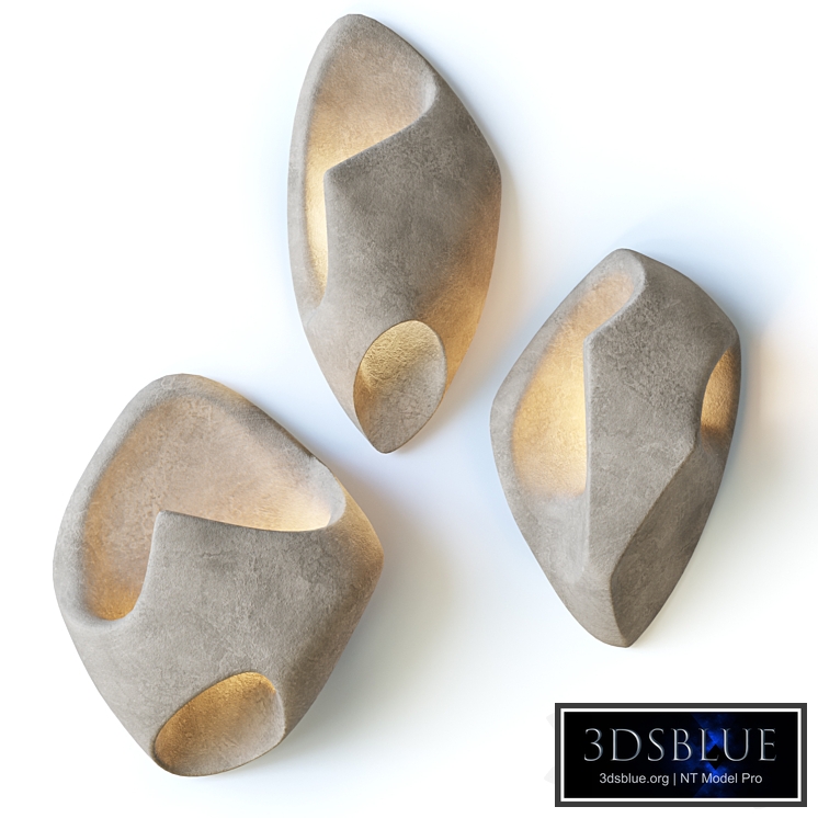 Composition of ceramic wall lamps Ma Sconce