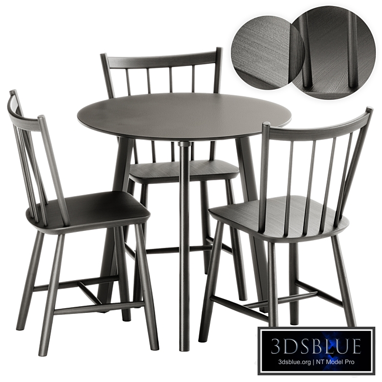 Copenhague Deux CPH 220 Table and J41 Chair by Hay