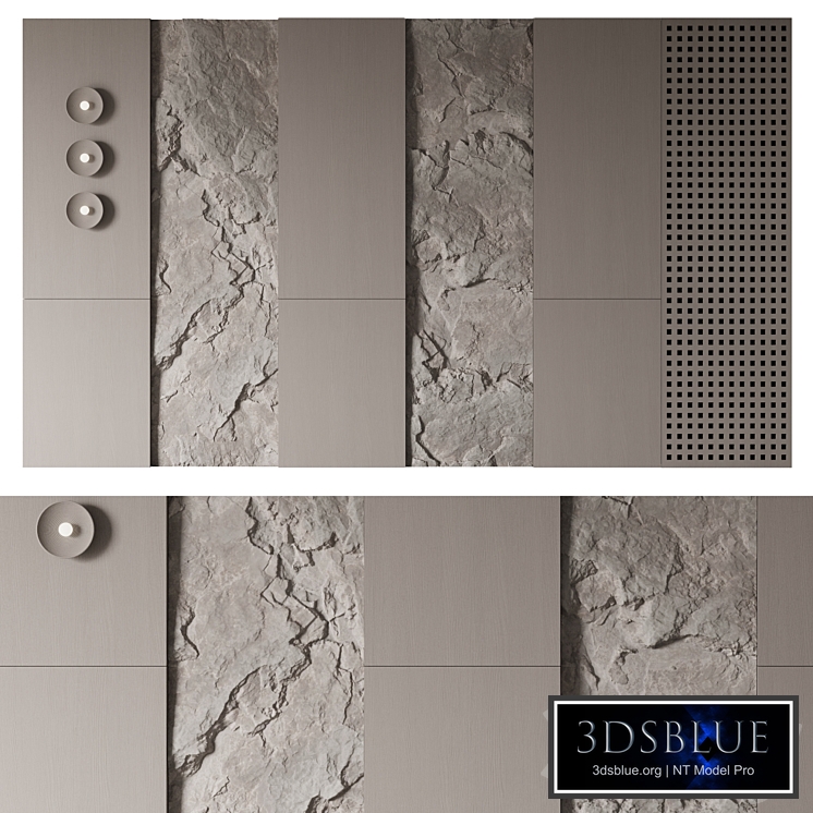 Wall rock panel №7