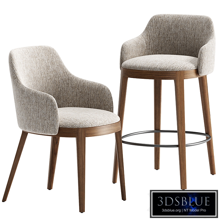 Adel Chair & Stool by Calligaris