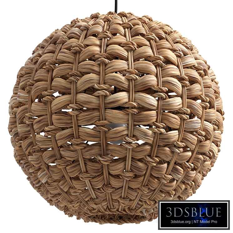 Woven Pendant Lamp Brown SIWAZE