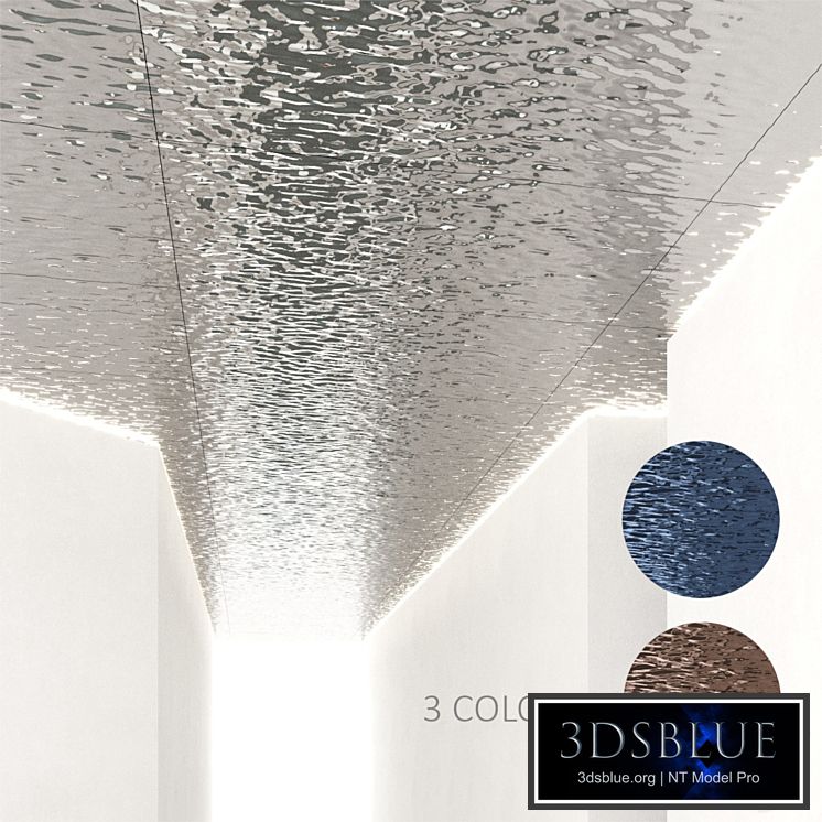 Ceiling with water ripples
