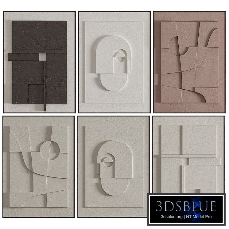 Decorative set of art paintings 11