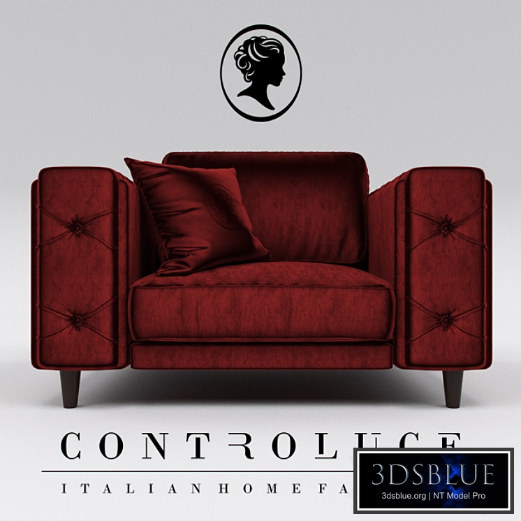 Alberta Salotti / Controluce / Belmondo. armchair