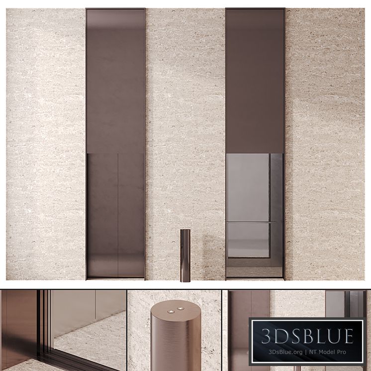 Elevator with bronze