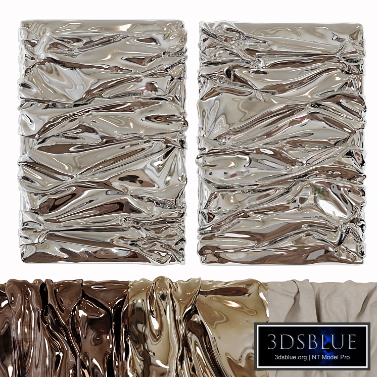 Wall Sculptures Set By Betina Stampe