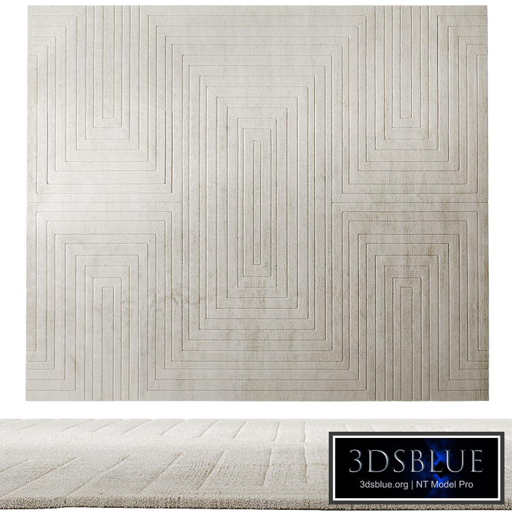 White Garden Rug by Rug'Society