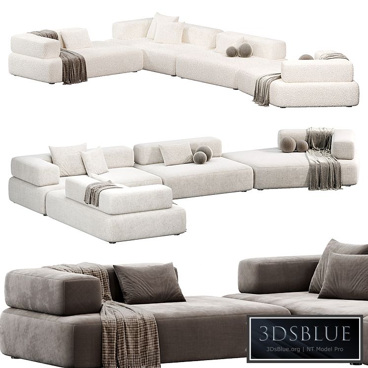 CHOLET Sectional Sofa 3 By HESSENTIA Cornelio Cappellini