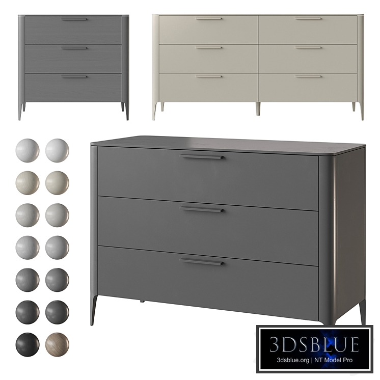 Chest 4 size Ellipse Type of drawers 14 Colors
