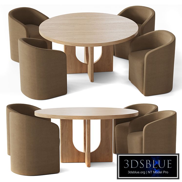 Rh Breton Round Dining Table