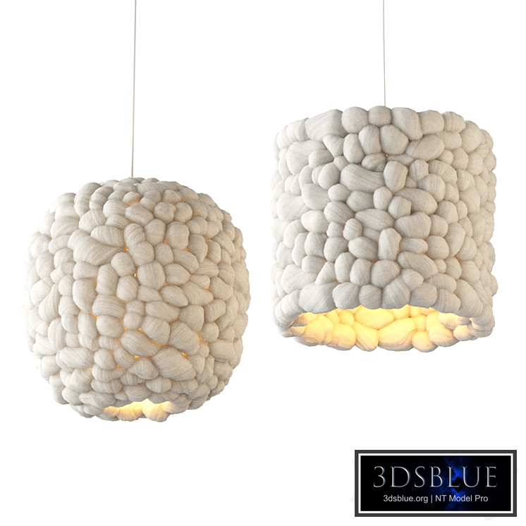 Popcorn and Square Lamps by Helen Loom