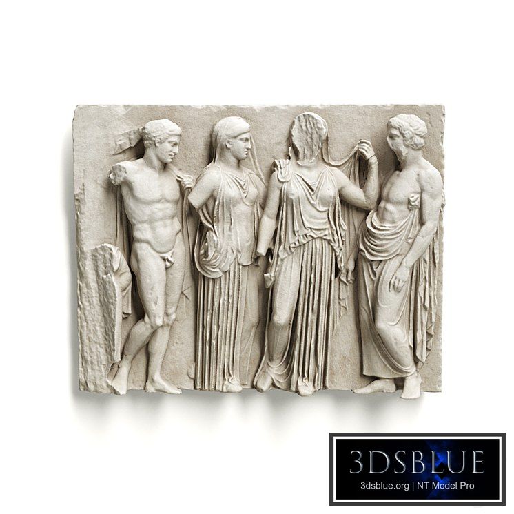 Greek Attic relief wall panel