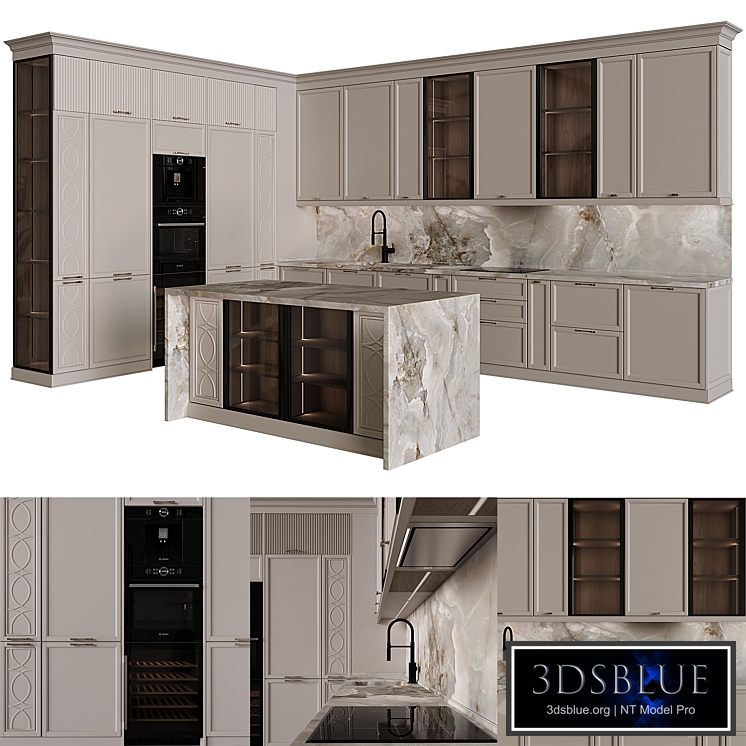 Neoclassical kitchen 40