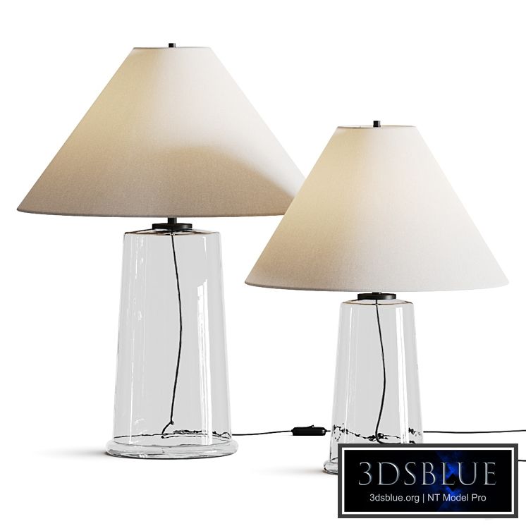 Pottery Barn Avalon Recycled Glass Table Lamp