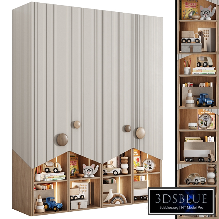 Modular children's wardrobe in a modern style 05