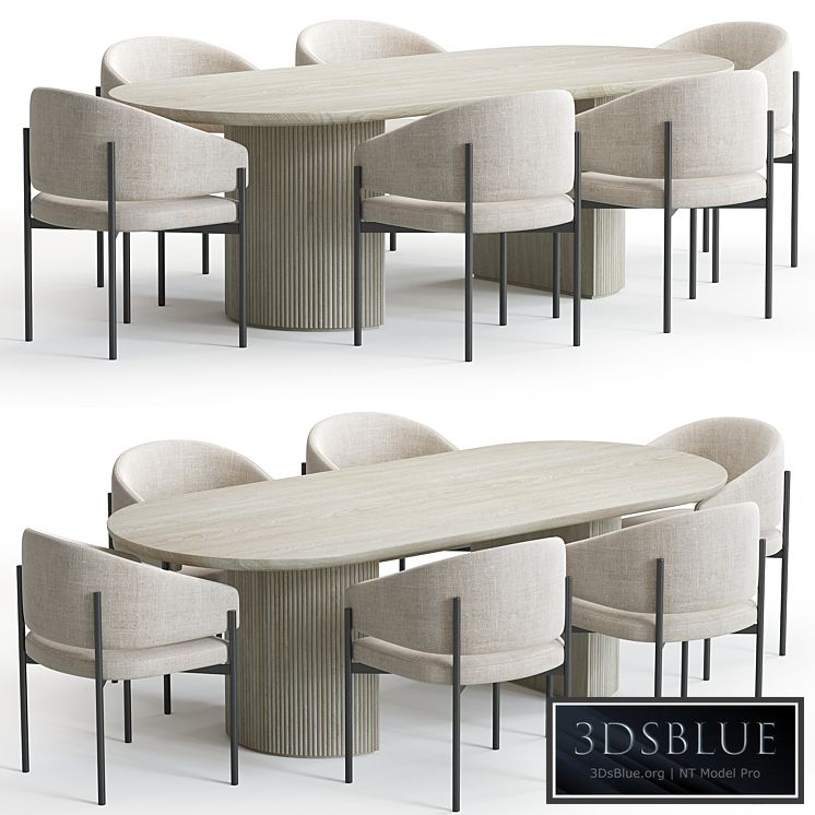 Solana Chair and Moon Table