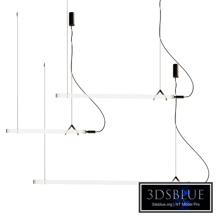 Sasaki Minimalist Linear suspension pendant light