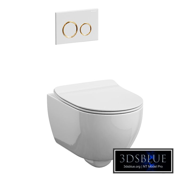 Scarabeo Moon toilet with Geberit Sigma 21 button